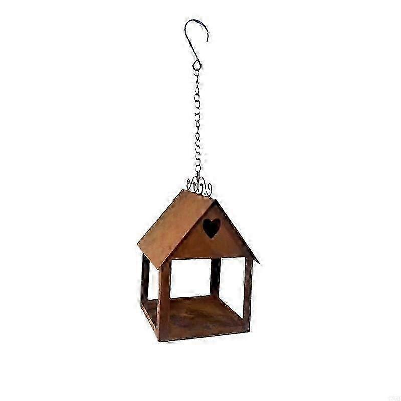 Heart-Shaped Iron Bird Feeder