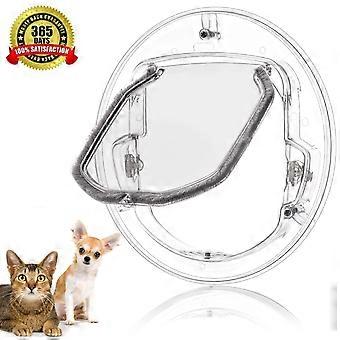 Cat Flap Door 4 Way Locking Cat Doors Small Pet Door for Cats Small Dogs Puppy