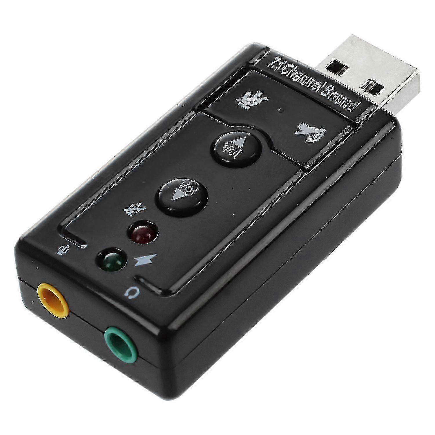 7.1-channel USB adapter compatible with external sound cards (simple)