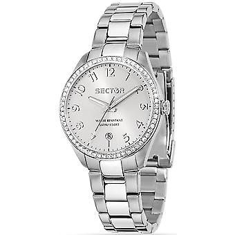 Sector 120 Quartz Analog Woman Watch with R3253588505 Stainless Steel Bracelet