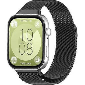 Stainless Steel Mesh Replacement Band for Huawei Watch Fit 4 and Fit 4 Pro, Adjustable Business Strap