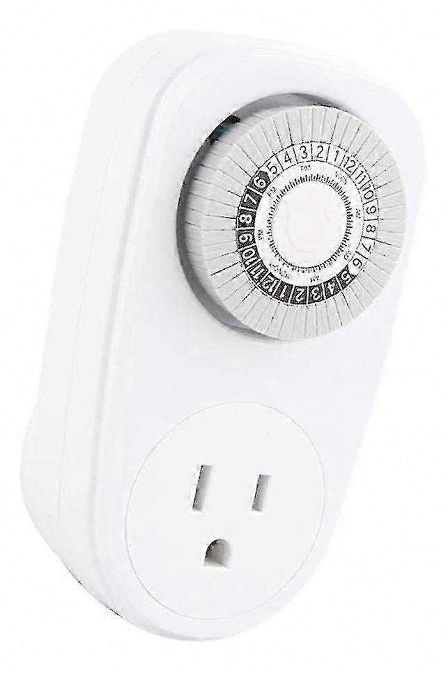 Automatic Scheduled Control Mechanical Timer Switch with US Plug Receptacle Socket