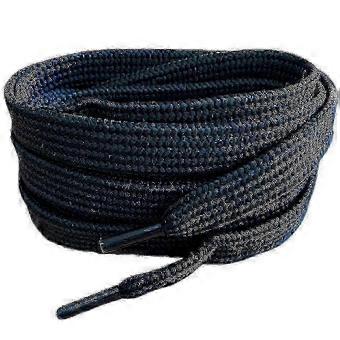 White LV Trainer 120cm Flat Cotton Shoelaces compatible withSneakers-brnv