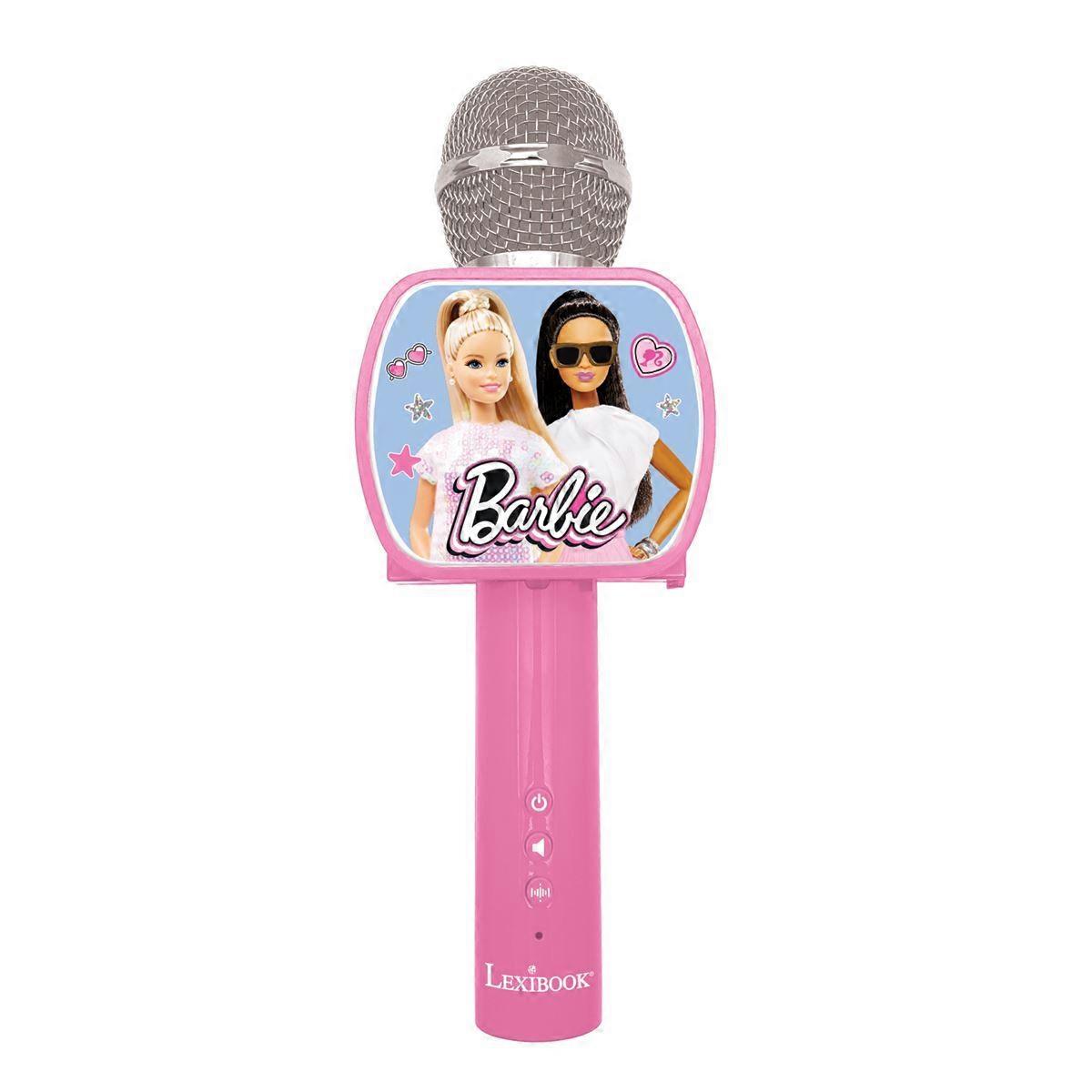 Lexibook Barbie Wireless Karaoke Microphone with Bluetooth (MIC240BB)