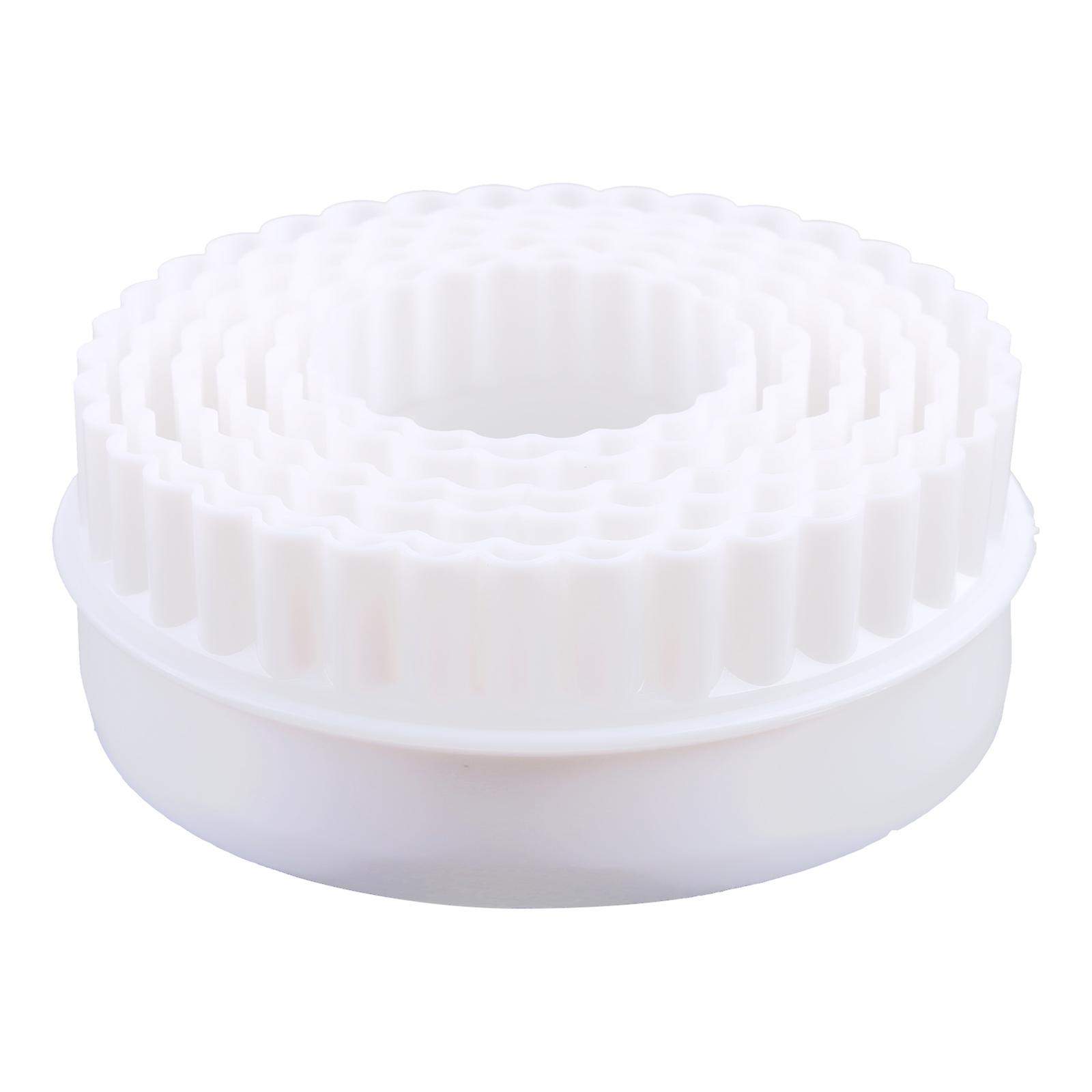 Plastic Cupcake Round Shape Cookie Cutter Easy to Clean DIY Household KItchen