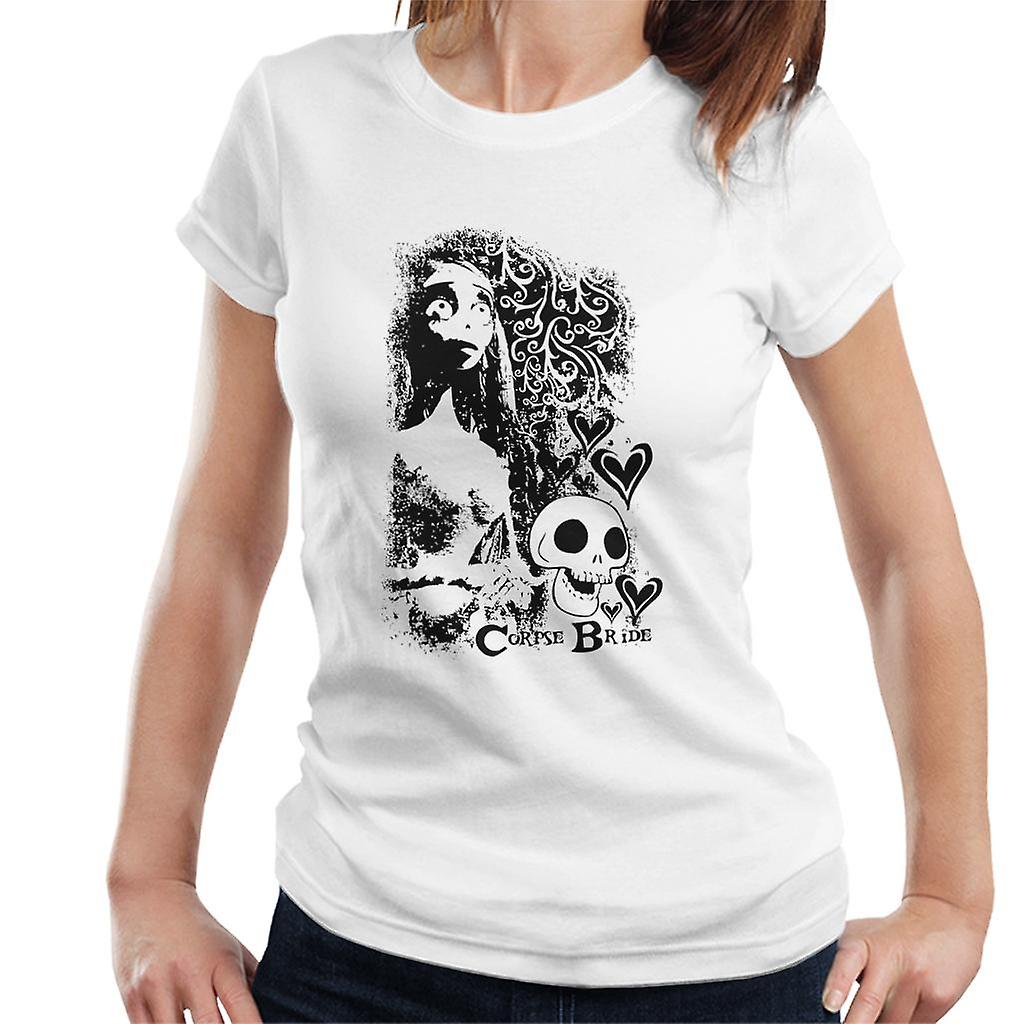 Corpse Bride Emily Skulls Women's T-Shirt