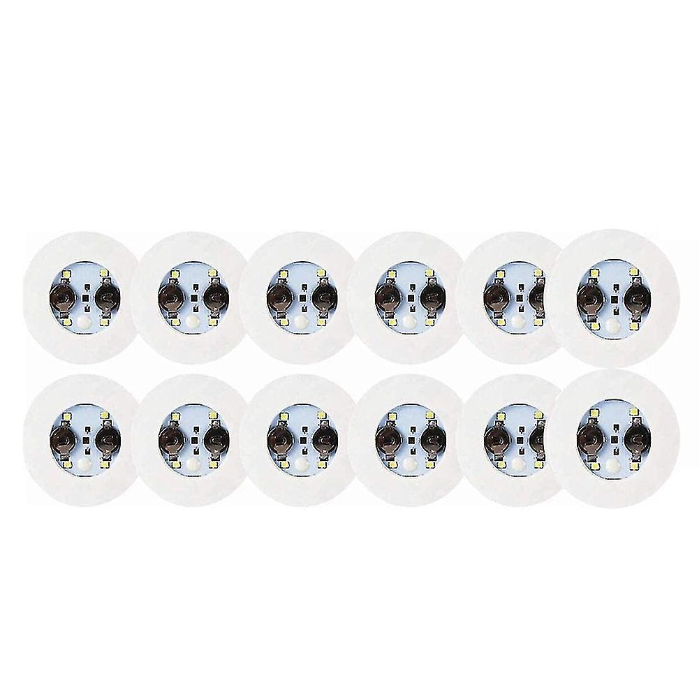 Led Coaster,12 Pack Coasters,led Lights,led Sticker Coaster Discs For Flash Cup