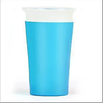 No Handle Blue 360 Degree Rotated Baby Learning Drinking Cup