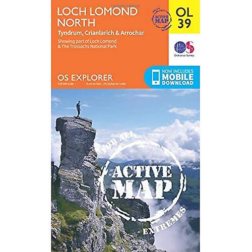 OS Explorer ACTIVE OL39 Loch Lomond North (OS Explorer Map Active)