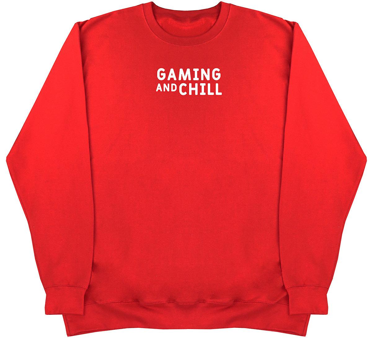 Gaming And Chill - Kids Oversized Comfy Sweater