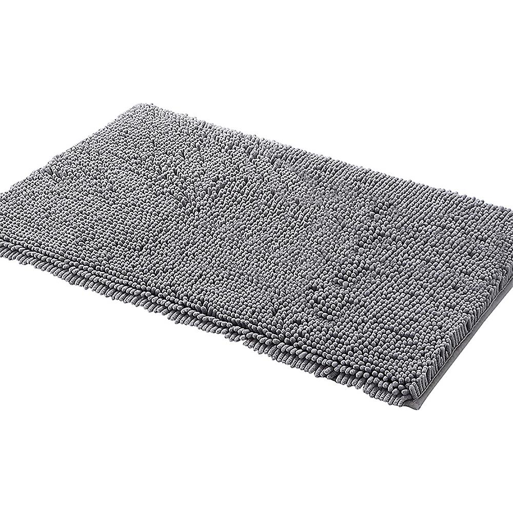 Non-Slip Bath Mat,Bathroom Rug,41x61cm,Soft Absorbent,Gray