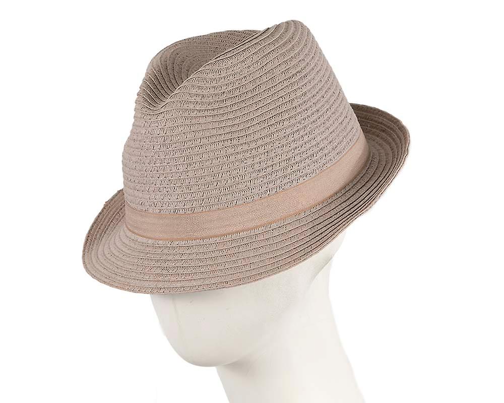 Grey Short Brim Fedora Hat M1129G
