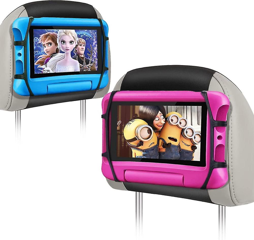 2パックカーヘッドレストタブレットマウントホルダー、車の後部座席用タブレットホルダー、子供用タブレットスタンドは7-10.5 ''デバイスに適合します