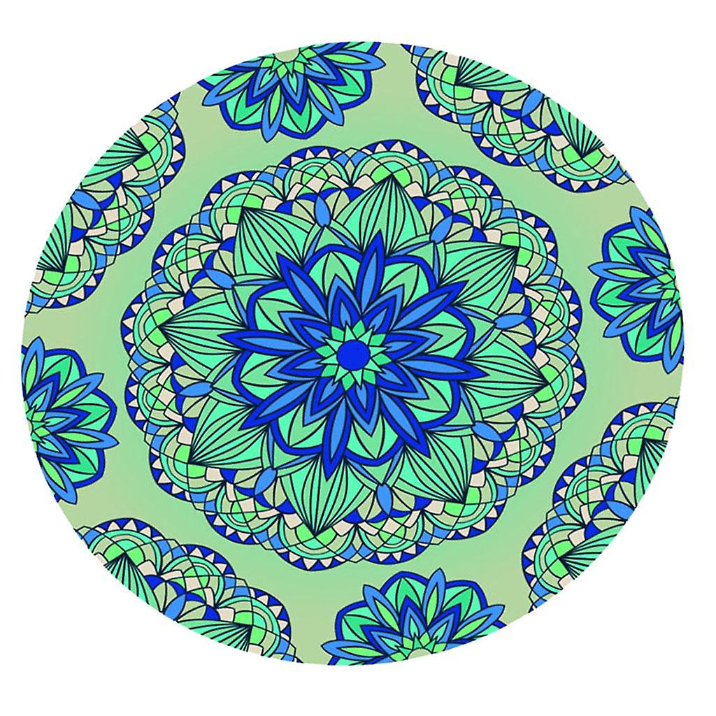 Waterproof Non-slip Round Table Cover Elastic Edged Table Cloth Style 3