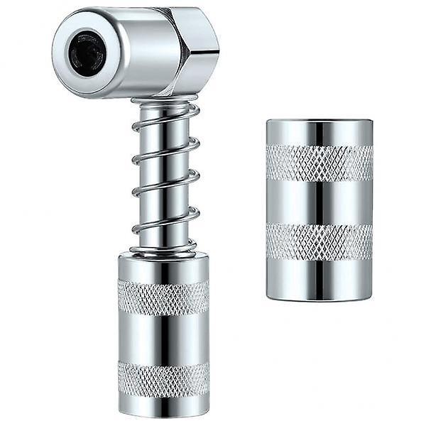 2x90 Degree Grease Coupler Grease Fitting Tool Coupler Adapter Accessories