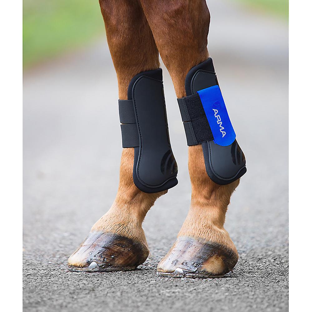 Shires Arma Tendon Boots - Black/royal Blue
