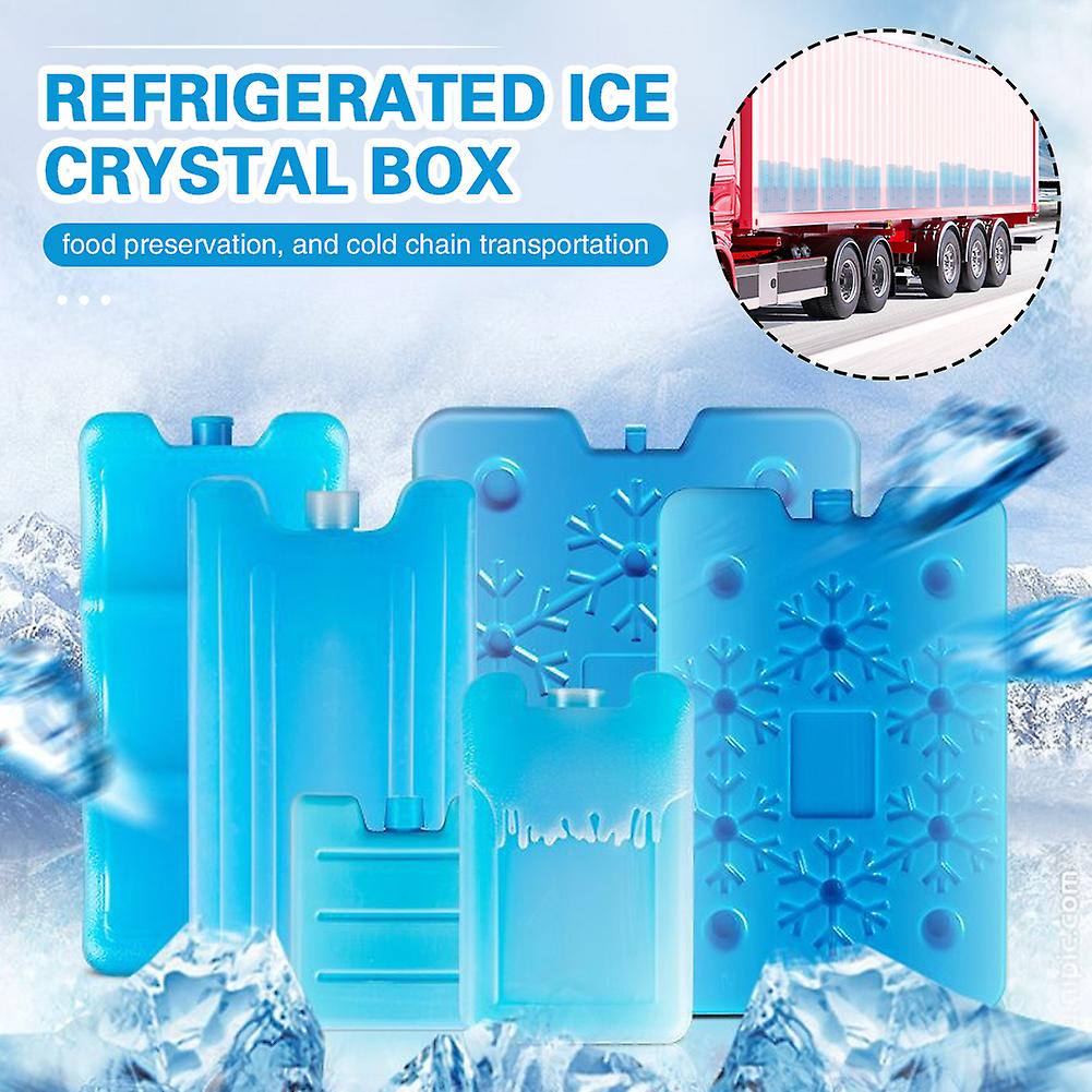 Packs De Glace Réutilisables Fins - Polyéthylène Haute Densité - 5 Tailles (600ml à 1800ml) - Pour Glacière Ou Boîte Repas