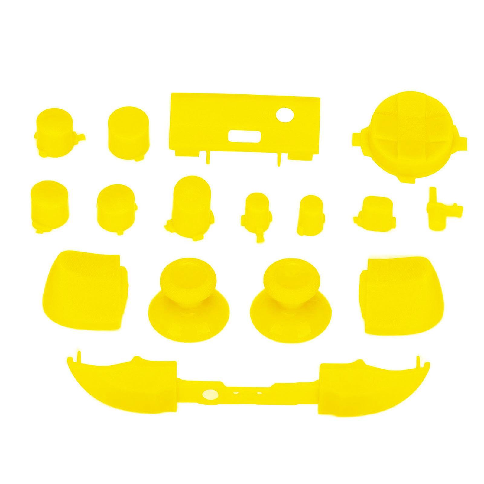 Yellow Full Button Set Replacement Kit for Xbox Series X/S Controllers - Enhance Style