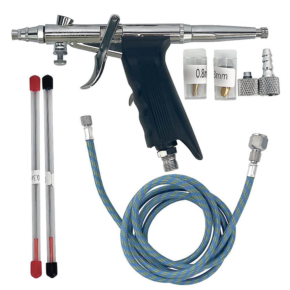 Professional Multi-purpose Gravity Feed Spray Gun Trigger Airbrush Set