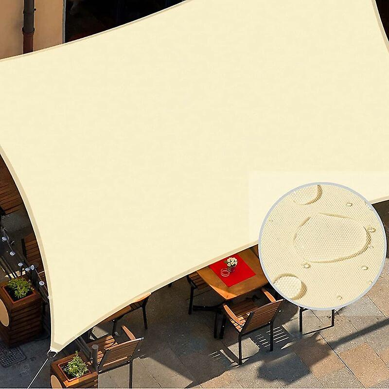 Rectangular Shade Sail, Outdoor Garden Patio Awning, Waterproof and UV Resistant - Rectangular 2x3M, Beige