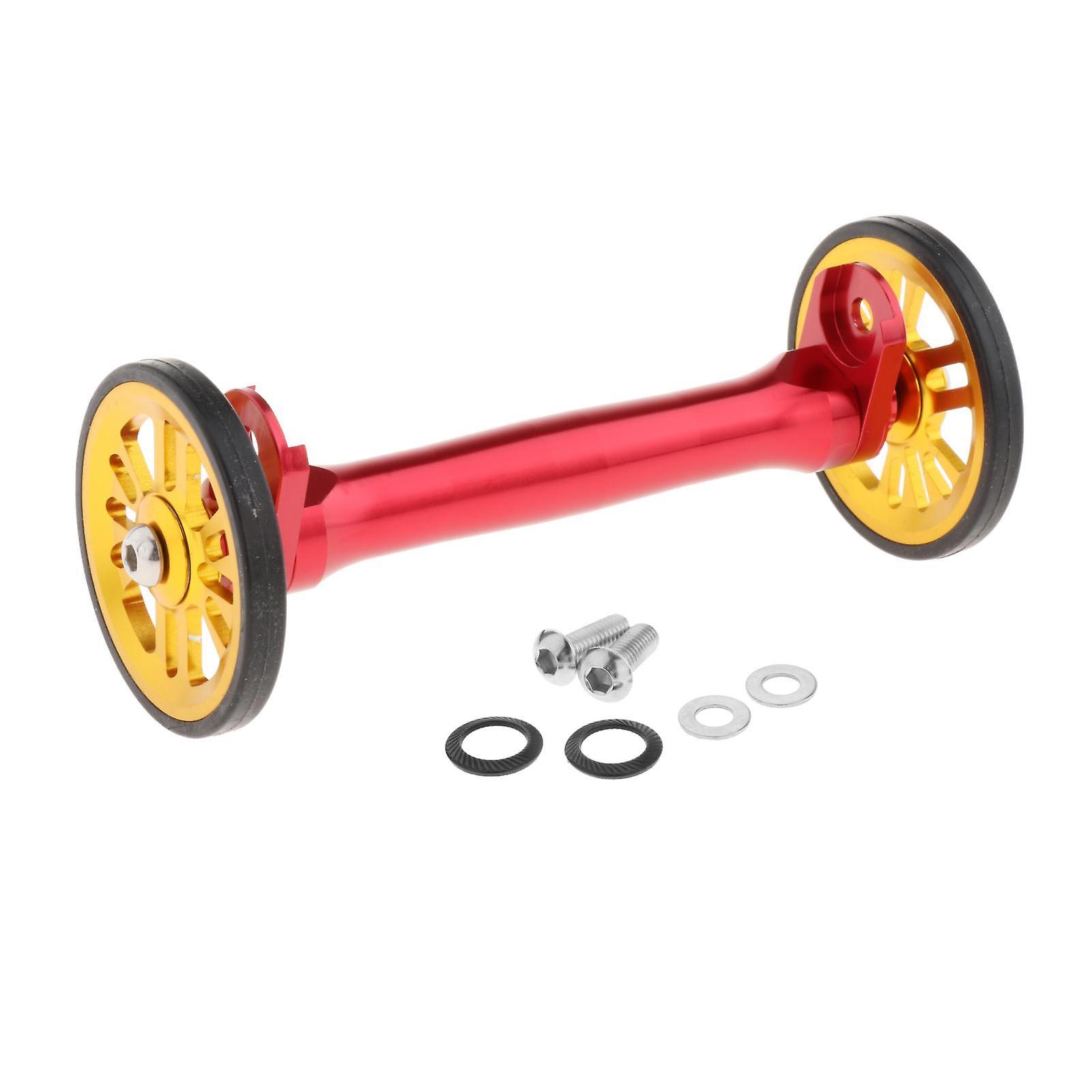 Folding Bikes Easy Wheels Extension Rod with Spacers Red red