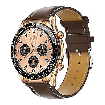 Multifunctional Waterproof Watch, Color: Gold Leather Gold Leather
