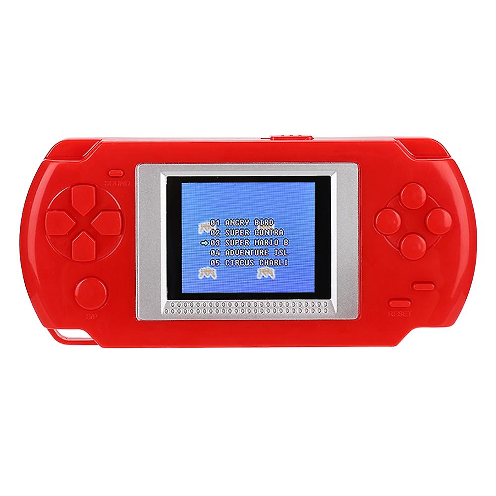 268 in 1 Color Screen Children Handheld Game Console Kids Hand Puzzle Game Player(Red)
