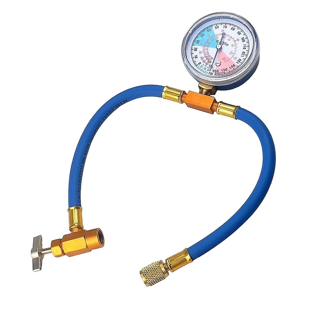 R134A R12 R22 Car Air Conditioning Recharge Measuring Kit Hose Gas Gauge
