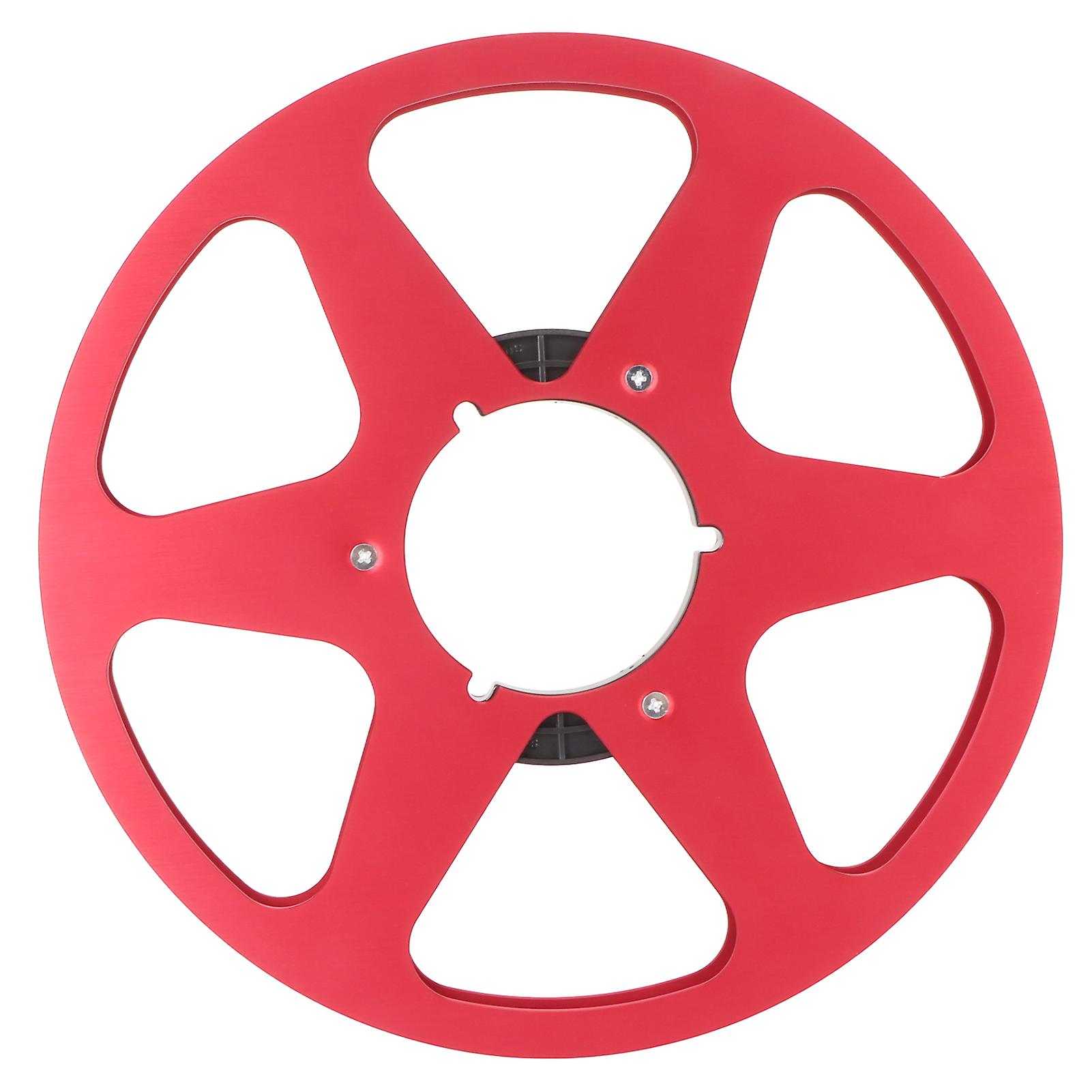 1/4 10.5 Inch Empty Tape Reel Aluminum Alloy 6 Hole Universal Opening Machine Part Empty Takeup Reel for REVOX Studer Red