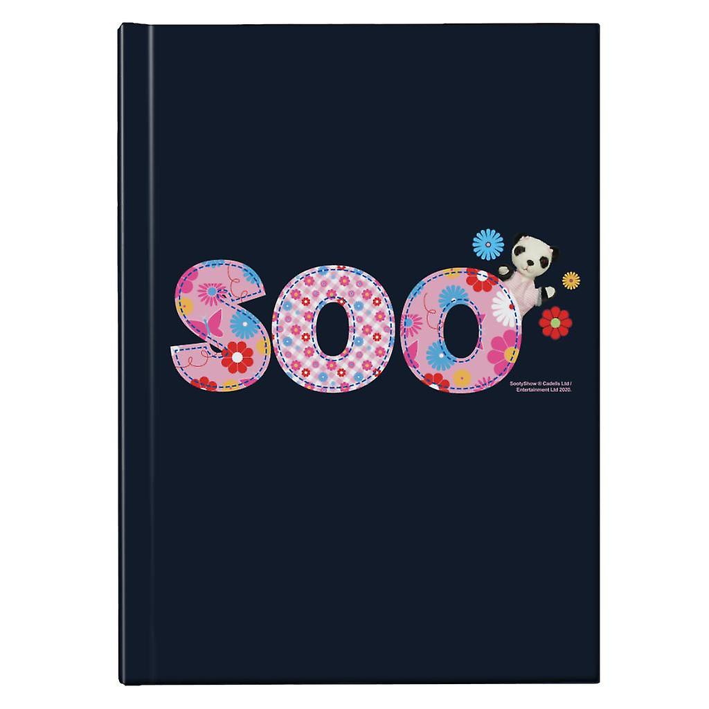 Sooty Soo Floral Text Hardback Journal