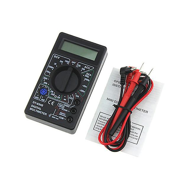 Lcd Digital -830b Yellow  Voltmeter Ohmmeter Ammeter Multimeter Handheld Tester Dt830b Ac Dc Home Tester