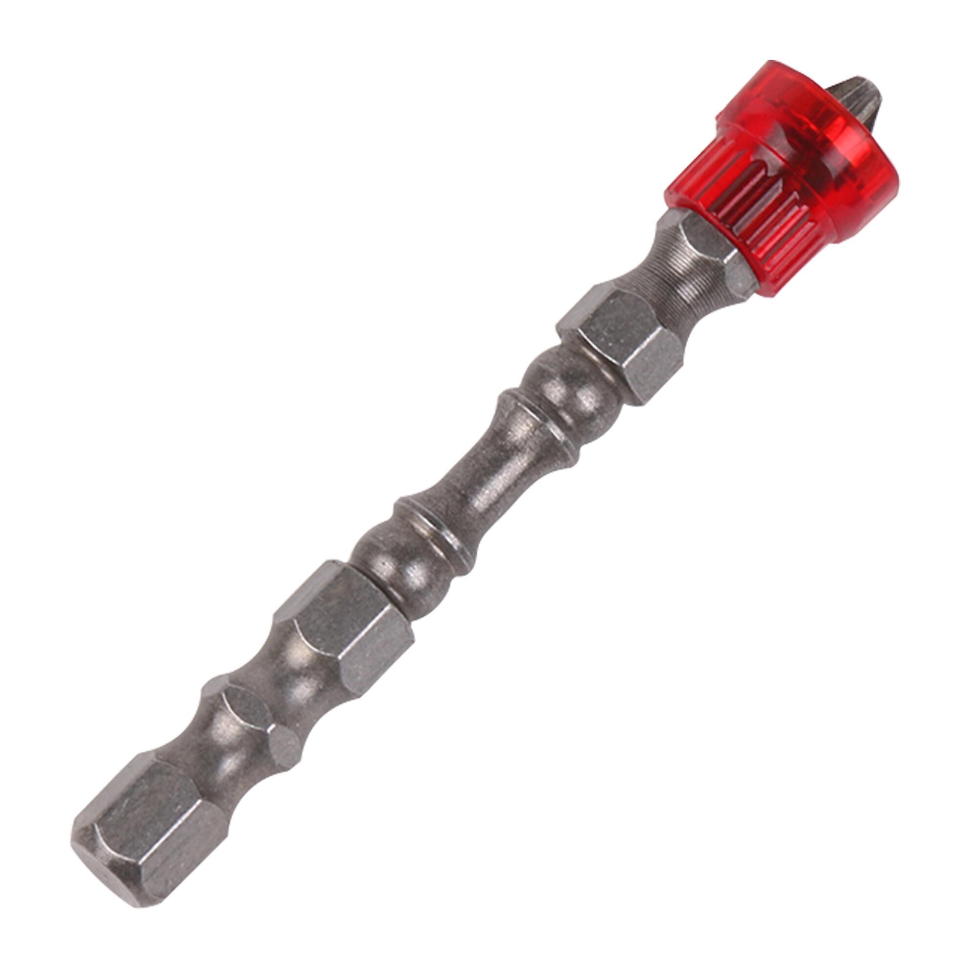 2.56Inch Length Magnetic Screwdriver Bits Tool w/ 1/4 Inch Hex Shank Red
