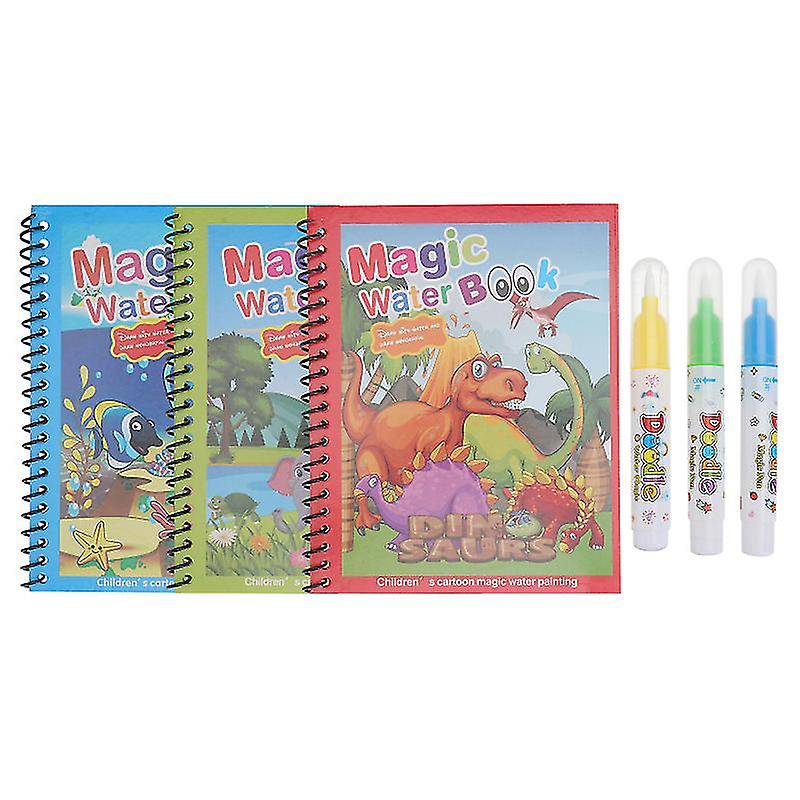 3pcs Water Coloring Books