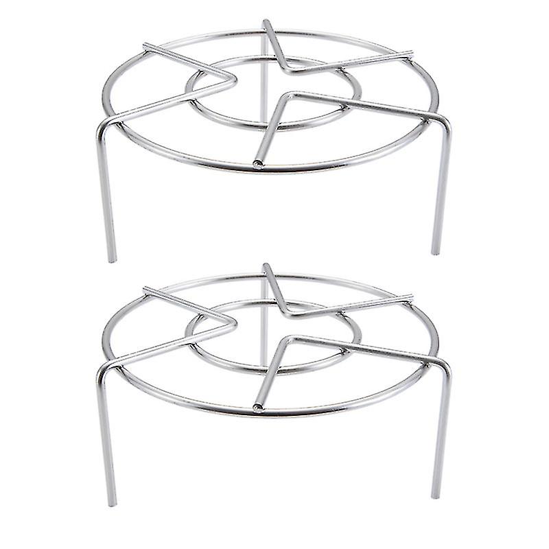 2pcs Stainless Steel Steaming Rack