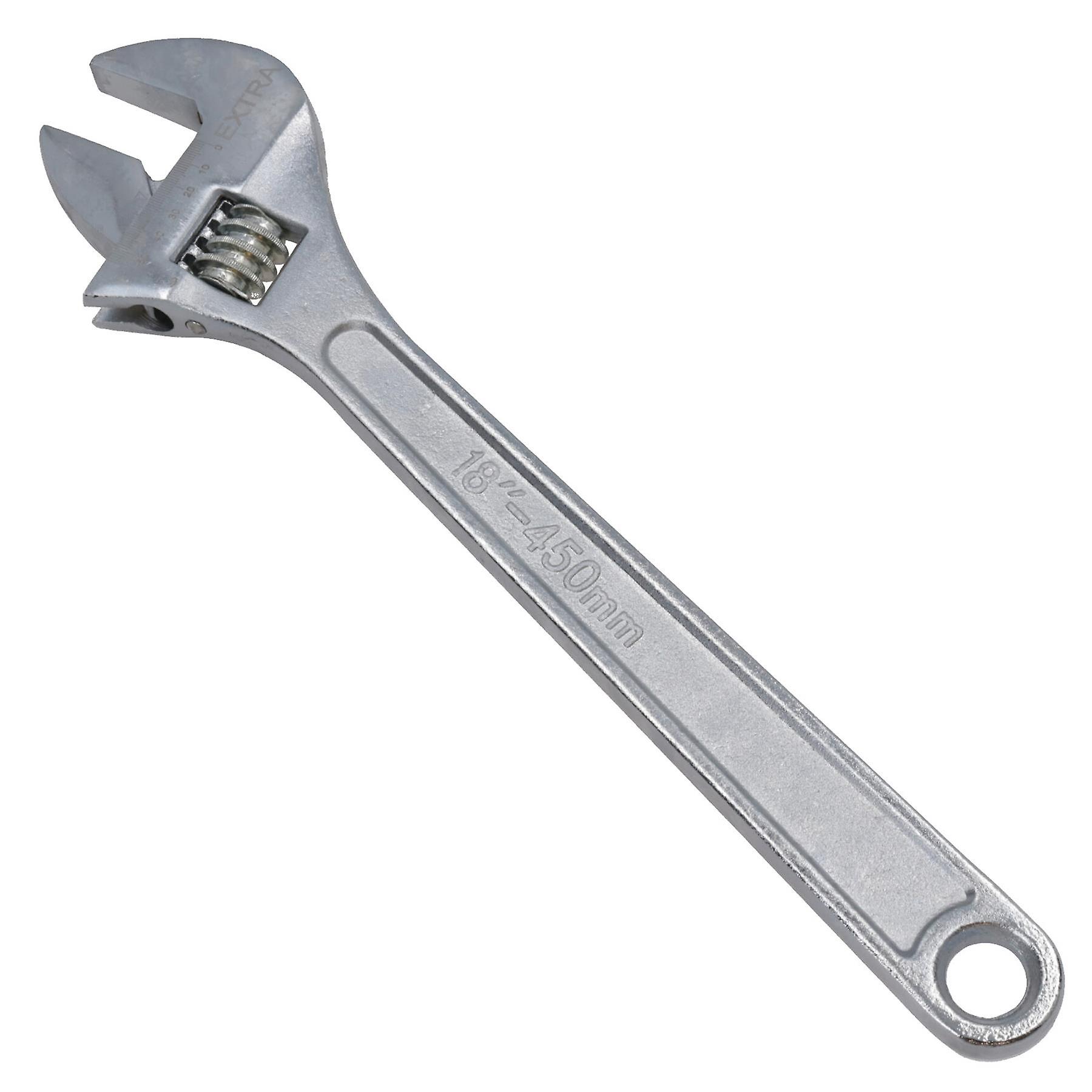 18" (455mm) Adjustable Spanner / Wrench Monkey Pipe Plumbers (0-55mm) TE178