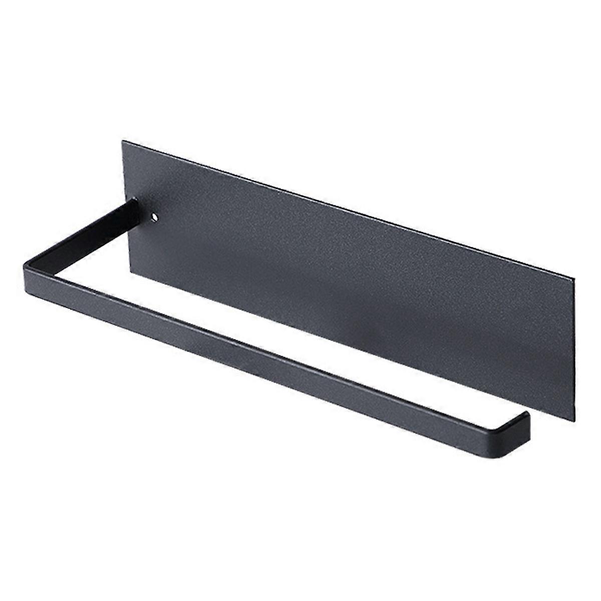 キッチン用キャビネットペーパータオルホルダーの下に、バスルームタオル用の粘着壁掛けペーパータオルロールラック