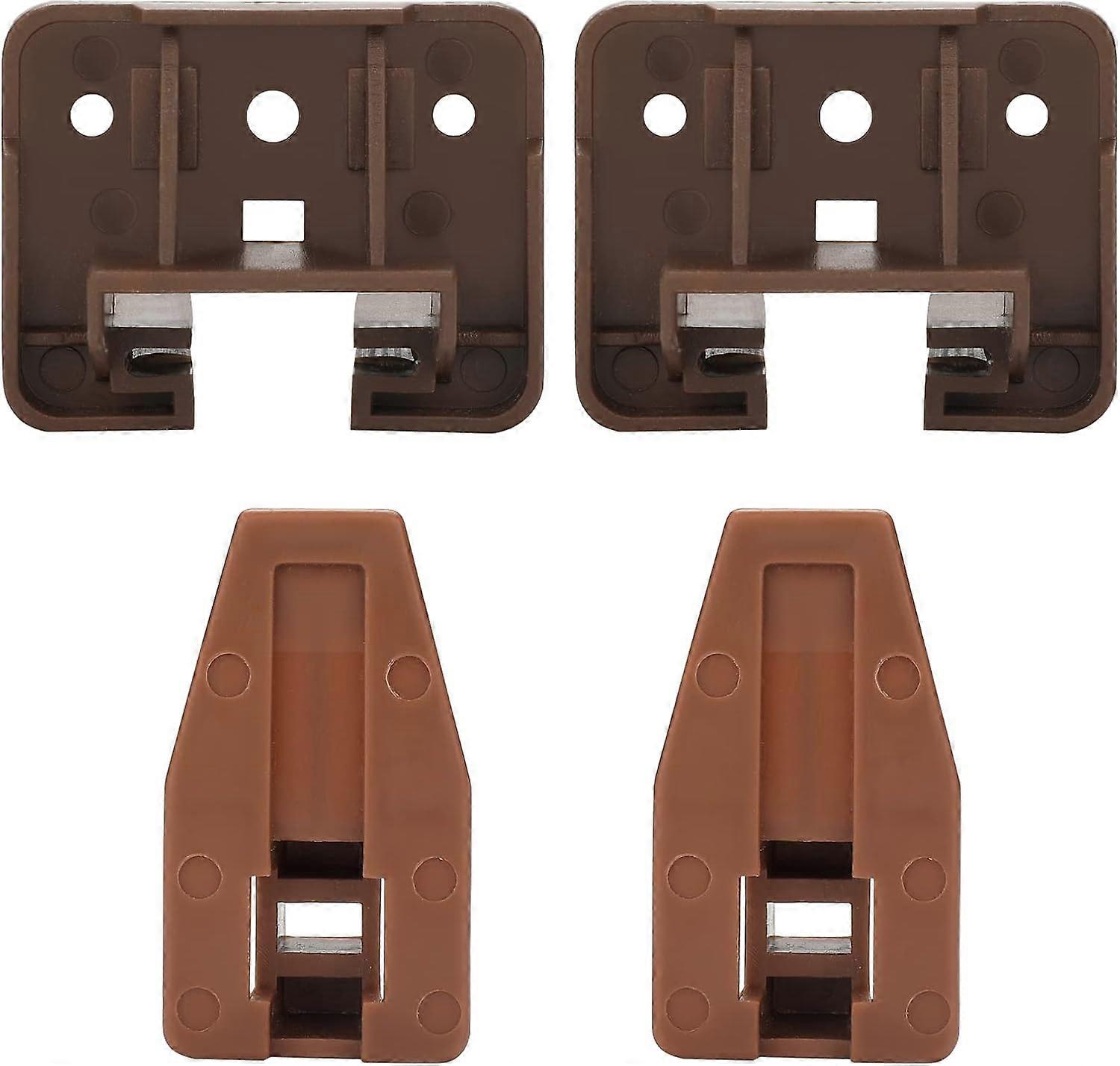 DGSL01 Plastic Drawer Slides 2 Pack - Replacement Parts for Center Mount Drawer Guides