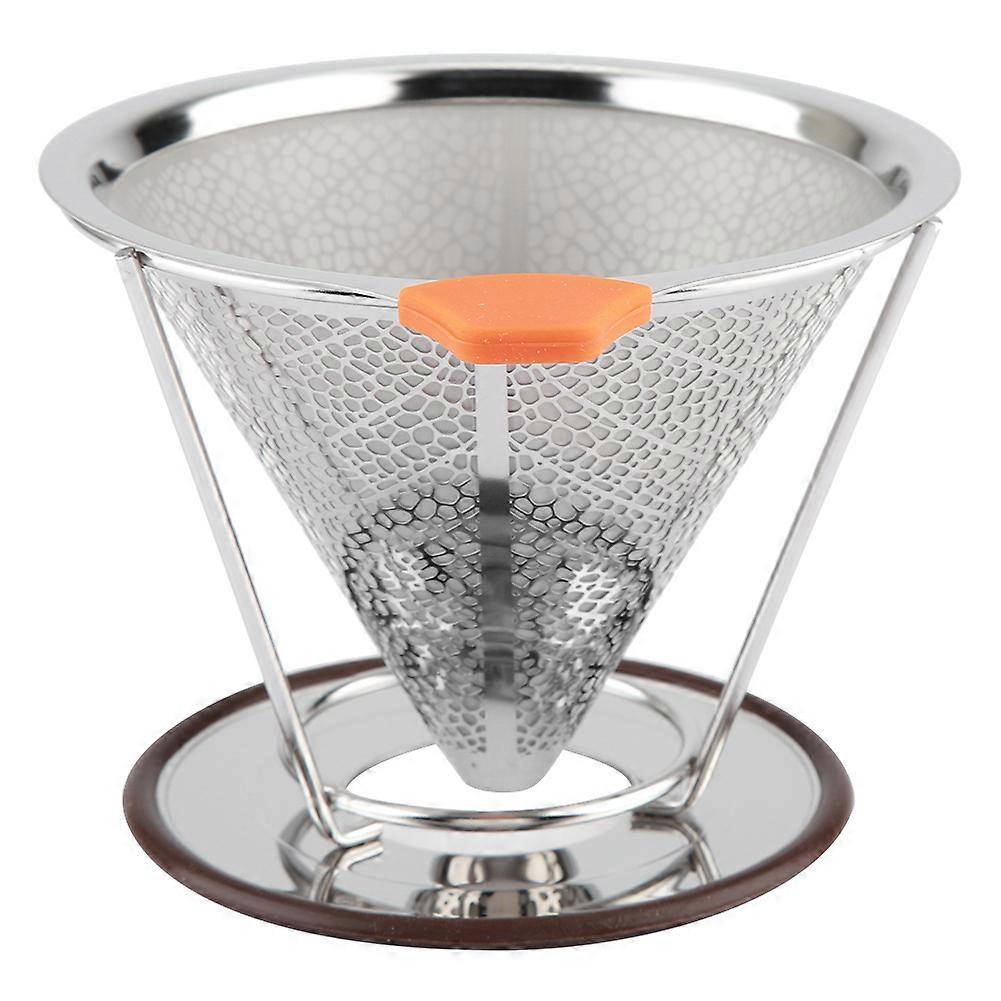 Coffee filter Slow Drip Coffee Filter Reusable Single Serve Coffee Maker(125mm Support)