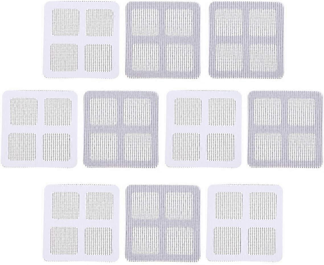 10 Pieces Window Screen Repair Net Window and Door Screen Repair Patch Kit Screen Net Repair Patch Adhesive 3.94" x 3.94"