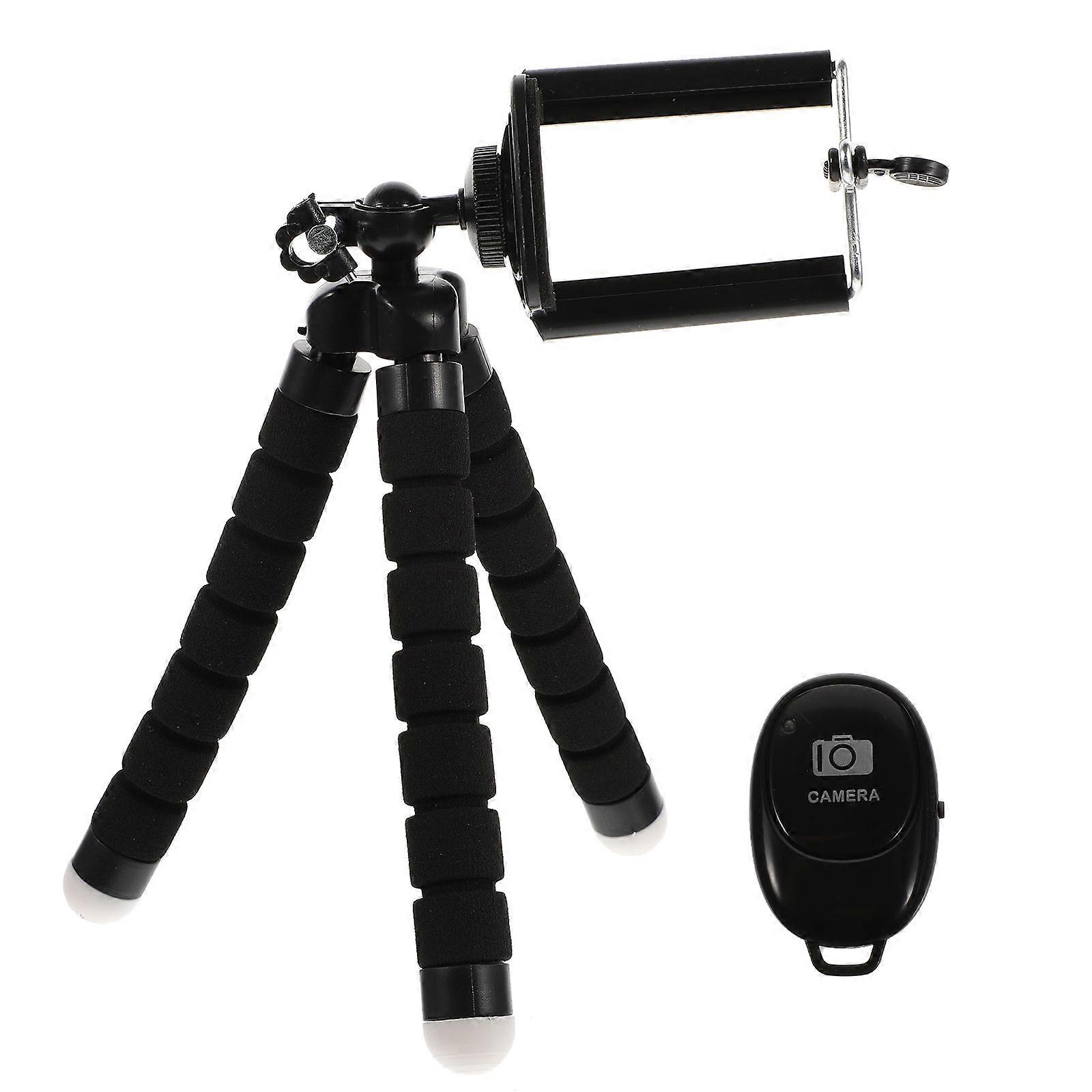 1 Set Camera Tripod Rack Stainless Steel Desk Tripod Phone Triangle Bracket