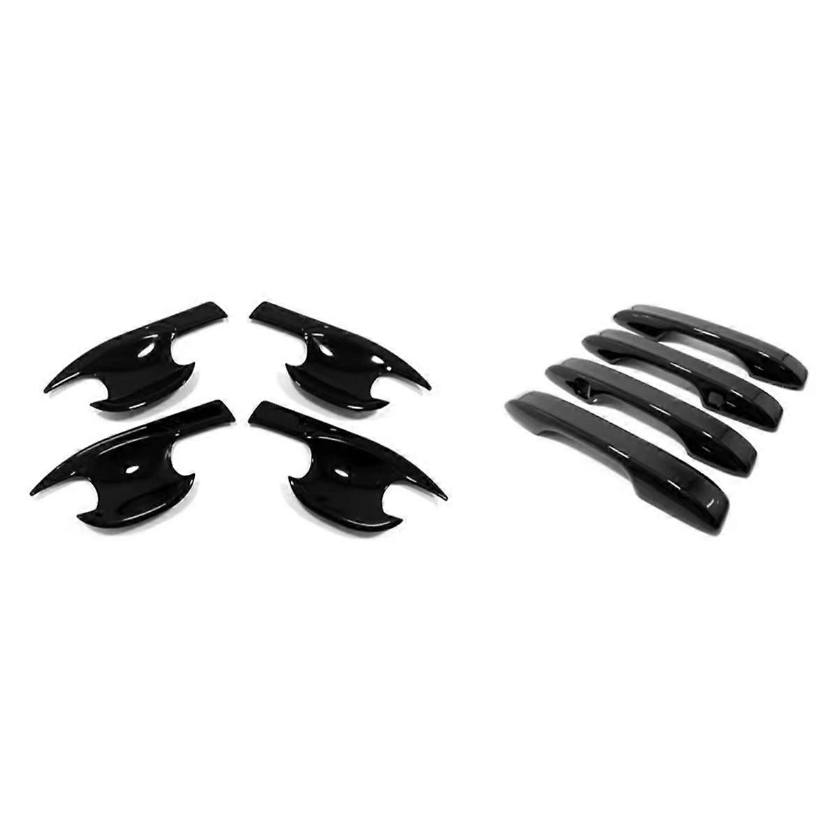 Car Black Side Door Handle Decorative Door Bowl Shell Sticker for -V 2023 2024