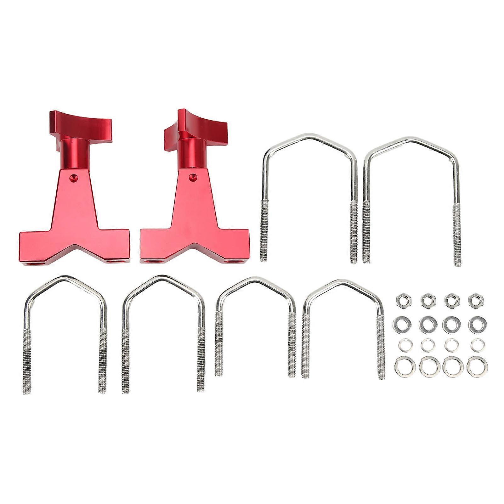 ارتفاع رفع جاك أنبوب جبل 1in إلى 2.5in المعادن العالمي جاك قابل للتعديل أنبوب جبل لسيارات الدفع الرباعي RZR الأحمر