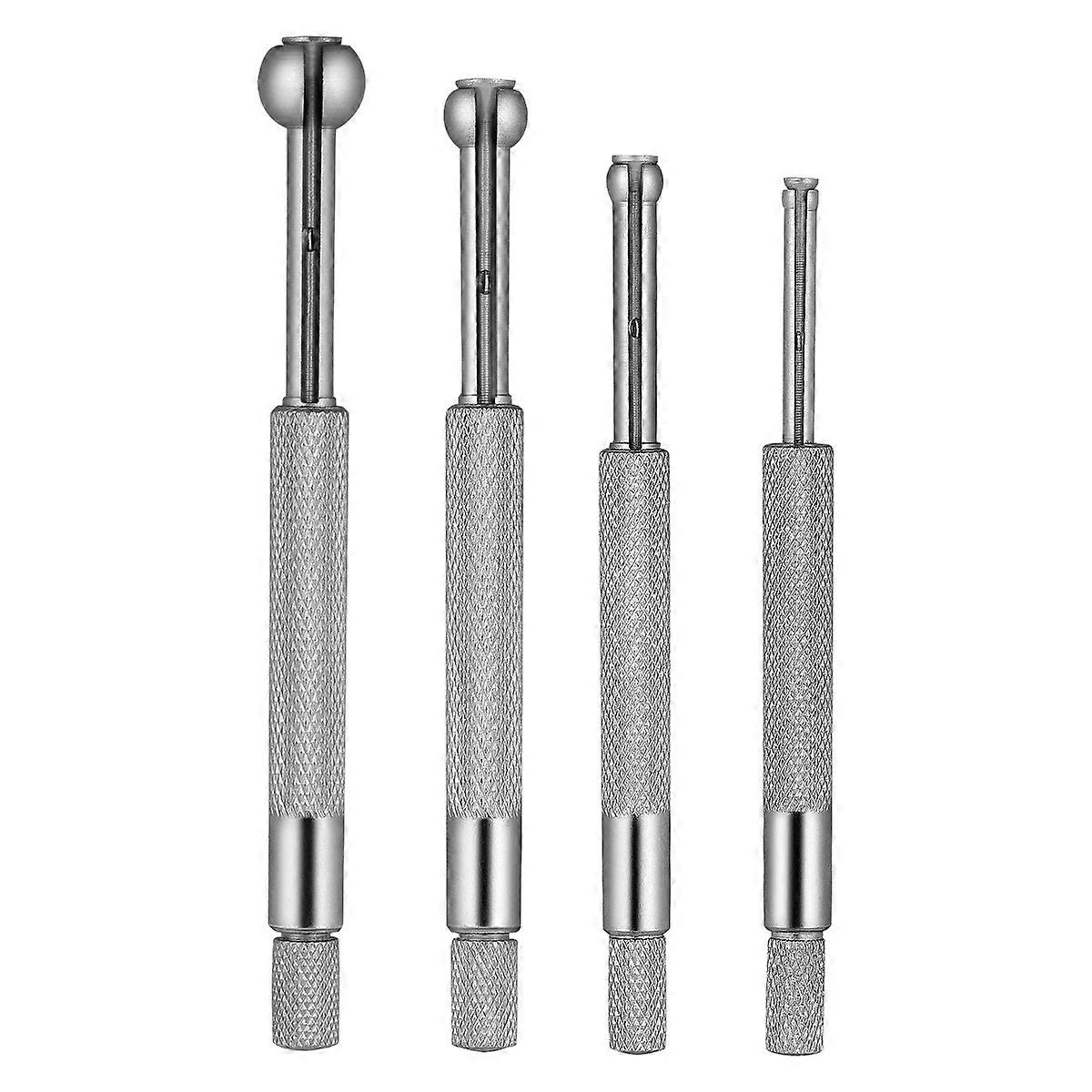 UKCOCO 4 Pcs Full-Ball Small Bore Hole Precision Gage Gauge Set Telescoping Full Round Spherical Shaped Hardened Bore Gauge 3 to 14mm
