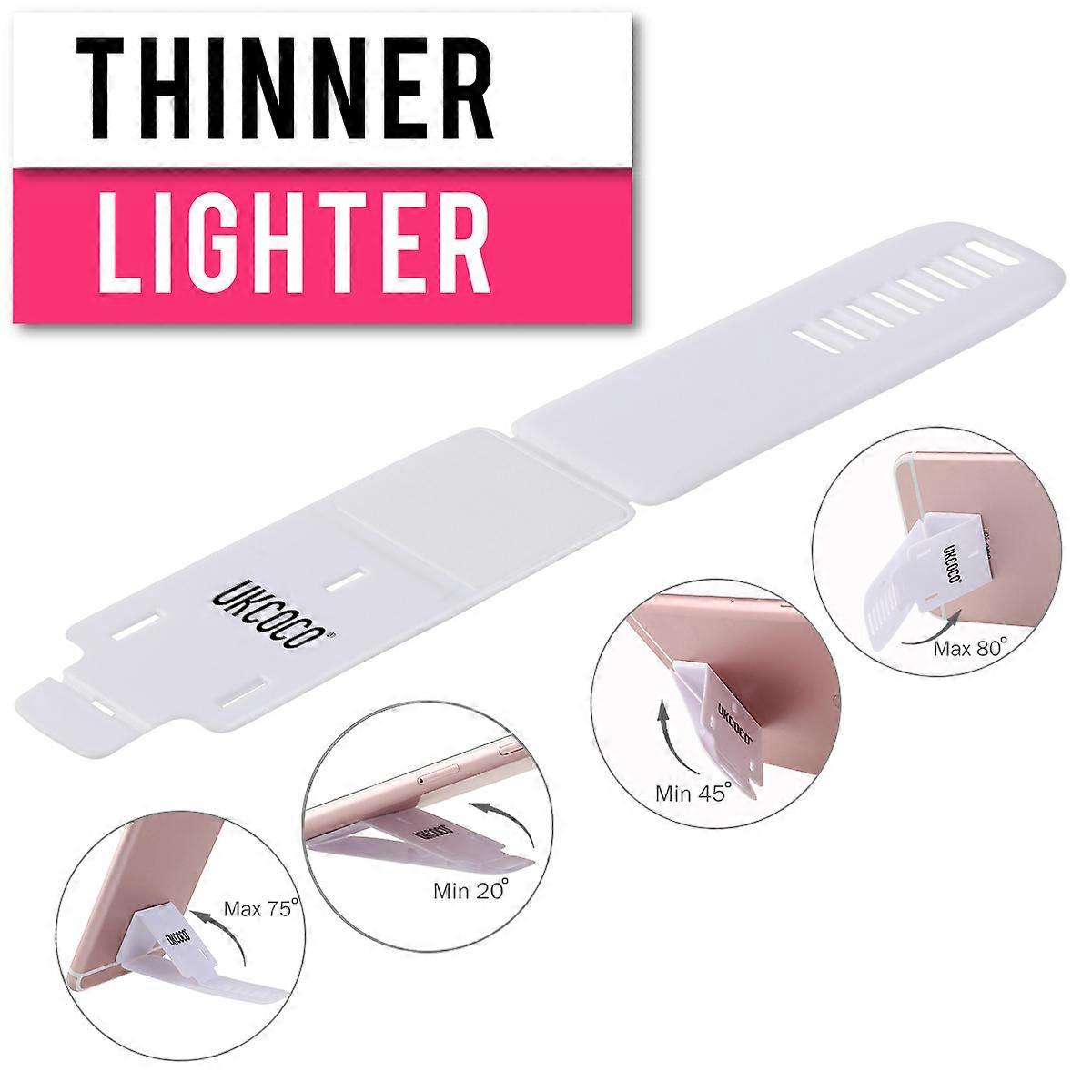 UKCOCO Universal Portable Foldable Phone Holder Multi-stand Adjustable Angle Phone Support (White)