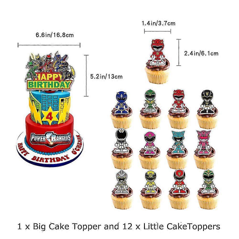Power Rangers Theme Birthday Decoration Happy Birthday Banners Balloons ...