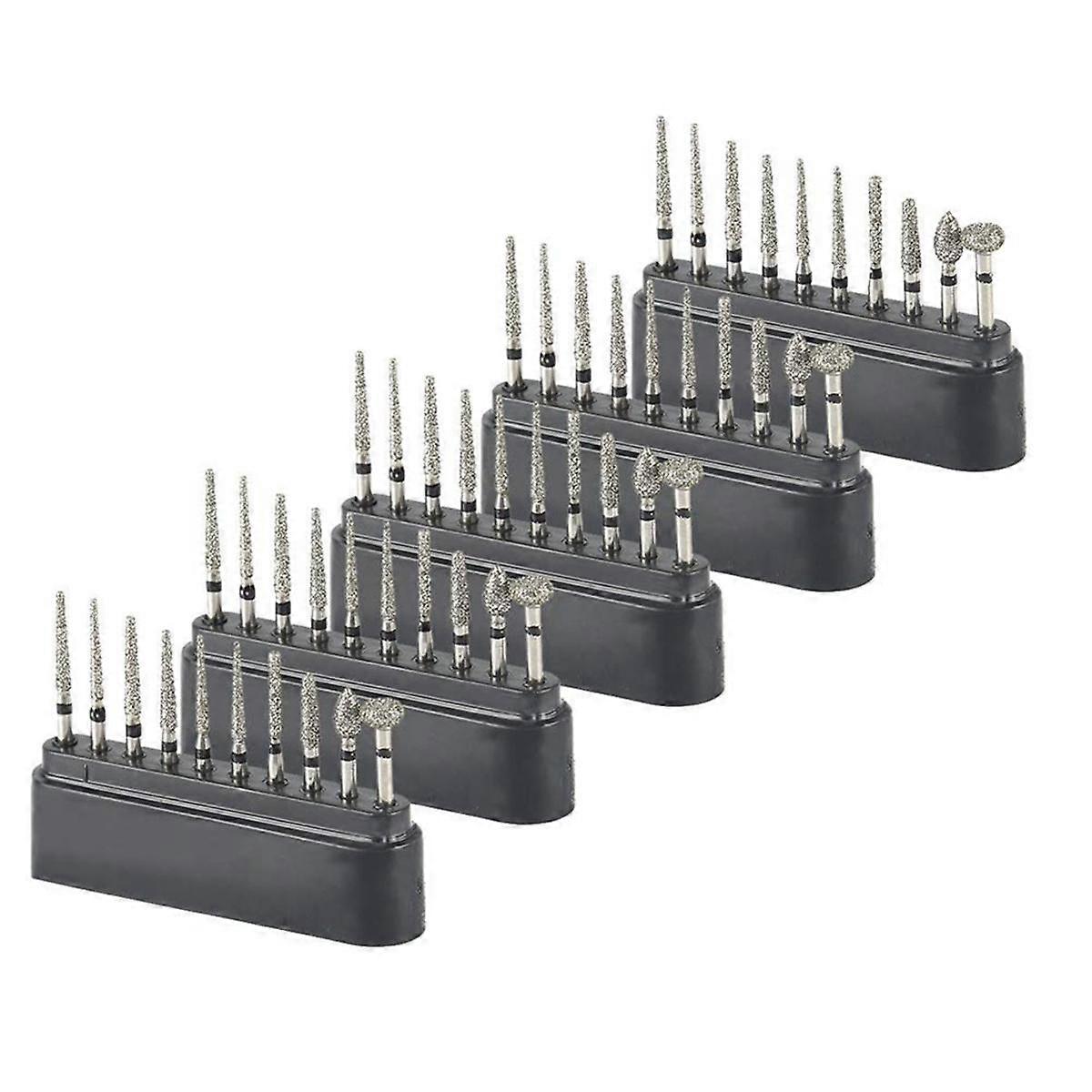 50PCS 1.6mm FG Burs Black High-Speed Polishing Accessories for Cutting Carving Shaping Touch-Up Eng