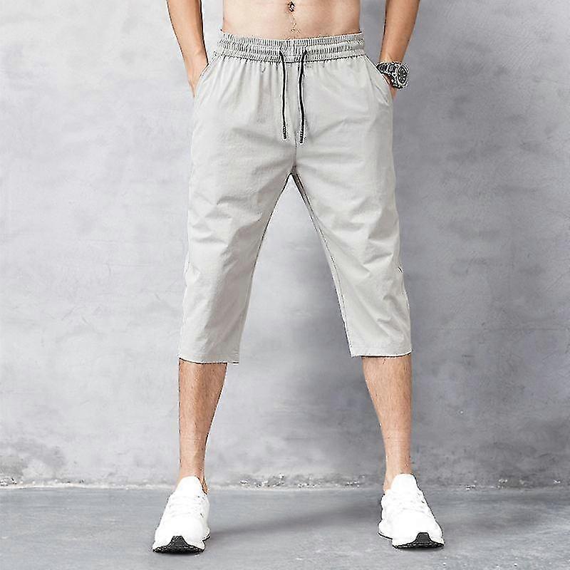 Erkek Şort Pantolon 2023 İnce Naylon 3/4 Boy Pantolon Plaj Erkek Şort