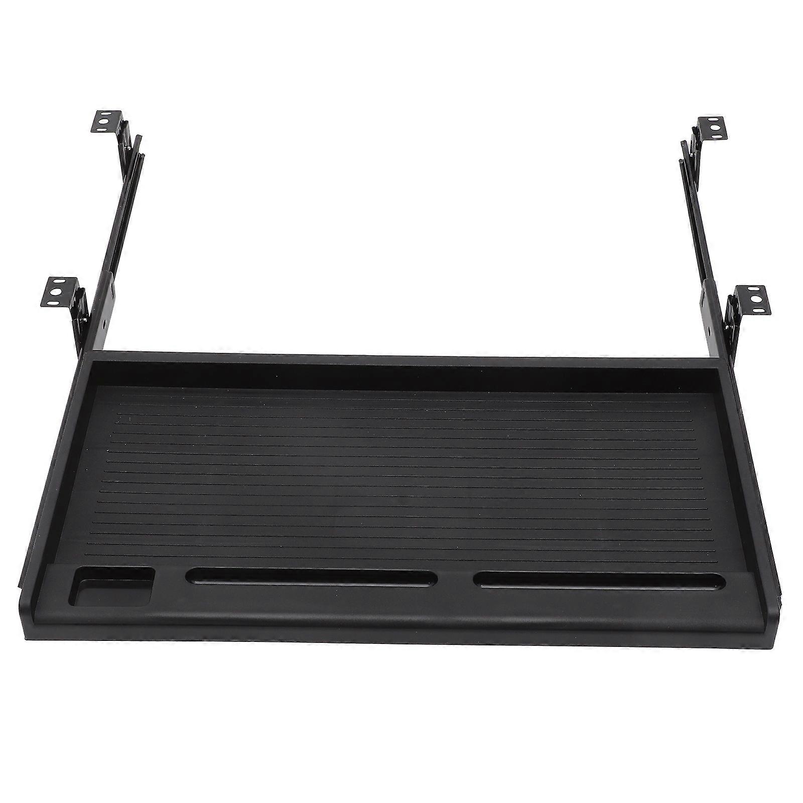 1 Set of Office Keyboard Tray Under Desk Pull Out Keyboard Tray Convenient Keyboard Drawer with Sliders