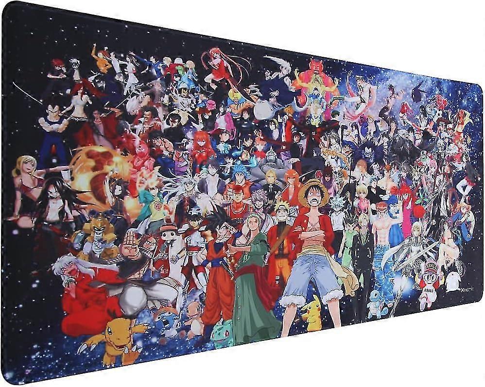 Gaming Mouse Pad, 900 X 400 Mm Large Mouse Mat, Anime Mouse Pad, Xxl Mouse Mat, Office Desk Mat Large Size, Personalized Design(uk02 X Mix)