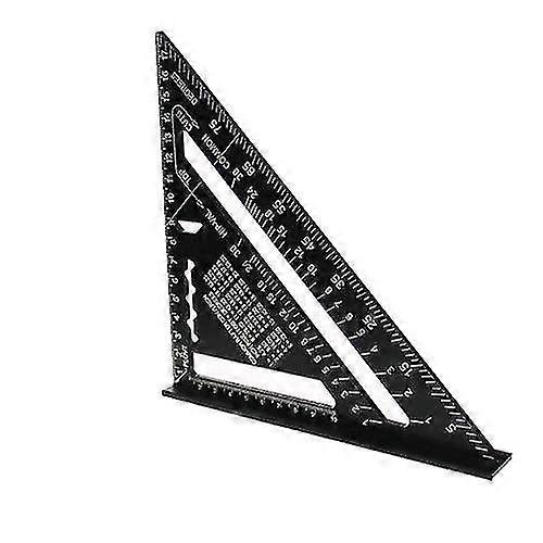 Triangle Ruler Angle Protractor Metric/Imperial Square Measuring Ruler
